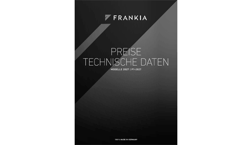 FRANKIA Preisliste 2027 FRANKIA Preisliste 2027