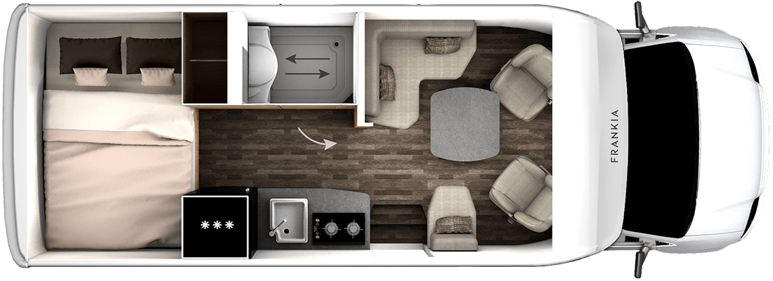 FRANKIA NEO Cruiser 7.0 B – Grundriss FRANKIA NEO Cruiser 7.0 B – Grundriss