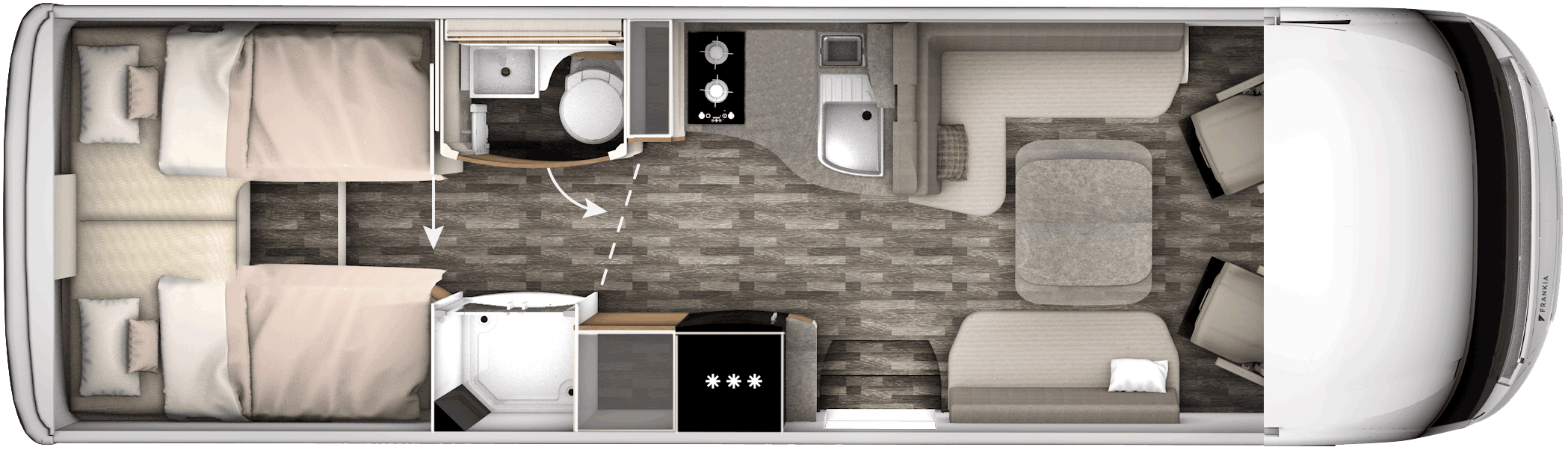 FRANKIA I 8400 GD PLATIN – Grundriss