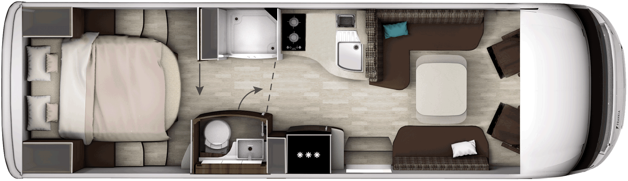 FRANKIA I 8400 QD PLATIN – Grundriss