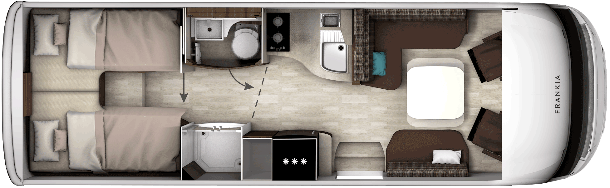 FRANKIA I 790 GD TITAN – Grundriss