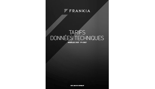 Modèles 2027 Tarifs
