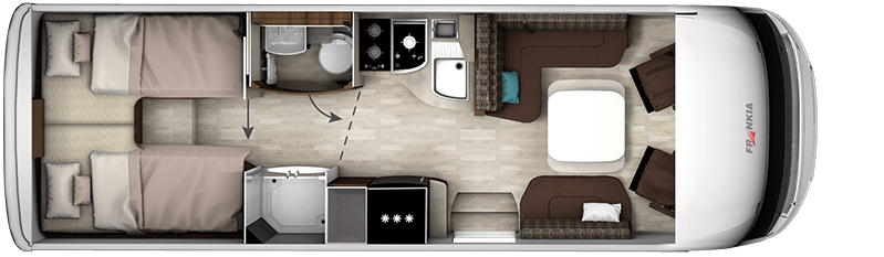 FRANKIA TITAN Integriert – Grundriss i790 GD FRANKIA I 790 GD TITAN – Grundriss