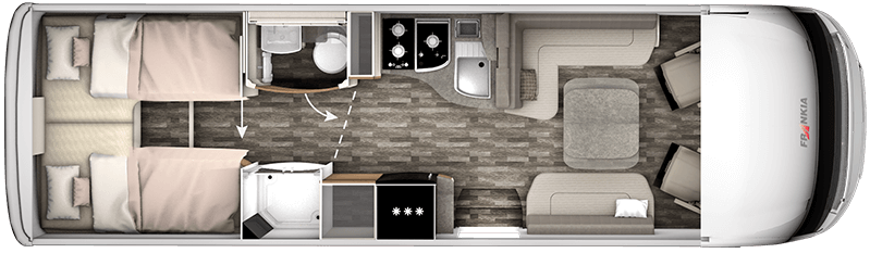 FRANKIA TITAN Integriert – Grundriss i840 GD FRANKIA I 840 GD TITAN – Grundriss